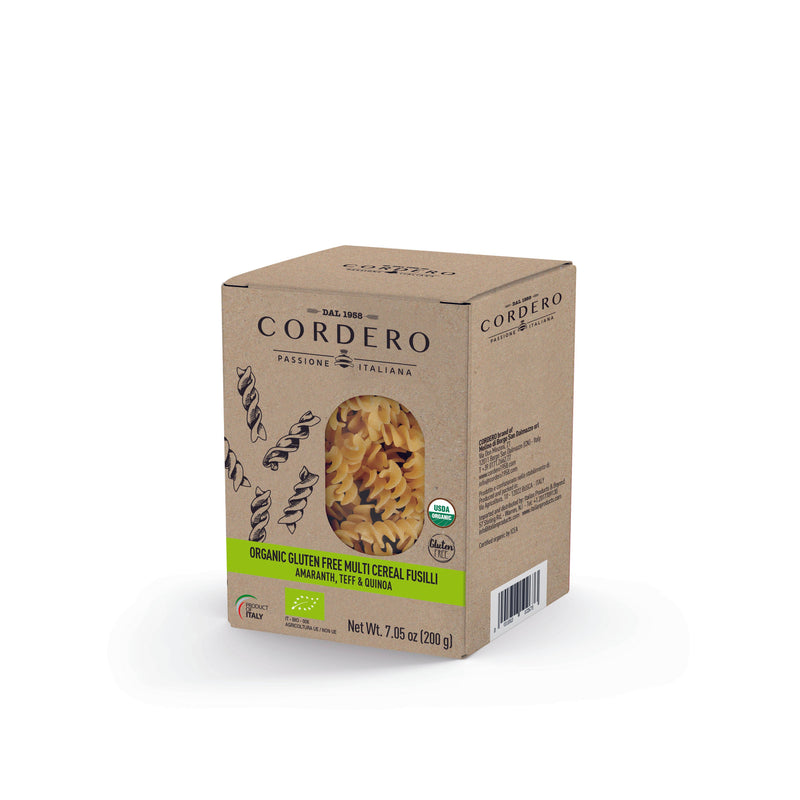 Cordero - Multicereal Fusilli - Gluten Free and Organic