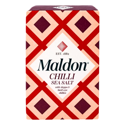 Maldon Chile Sea Salt with Birds eye and Aleppo chiles