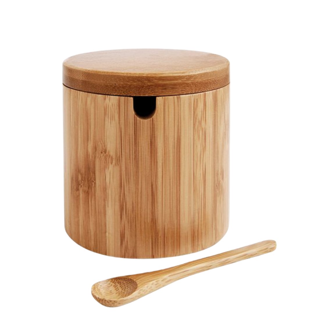 Spice Accessories - Bamboo Salt Keeper - THE SPICE & TEA SHOPPE