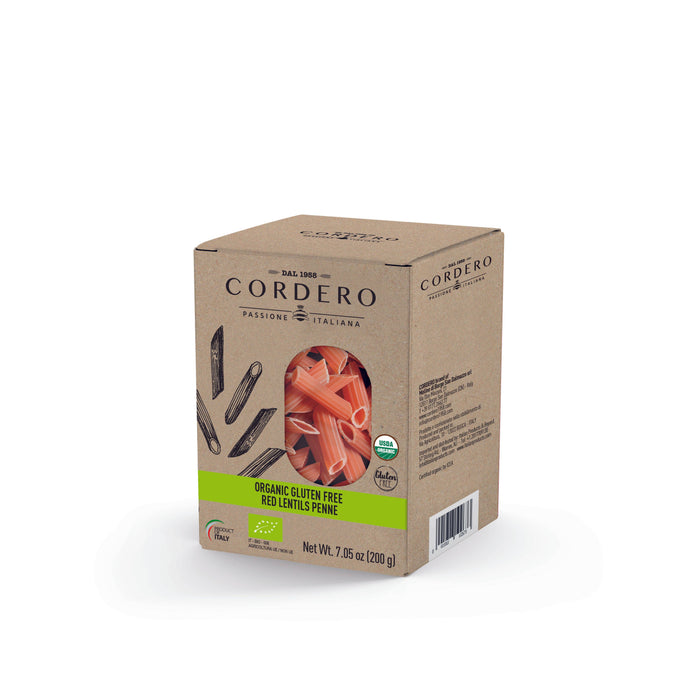 Cordero - Red Lentils Penne - Gluten Free and Organic