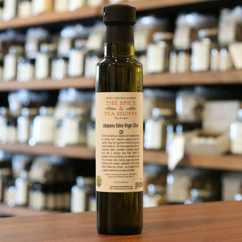 Gourmet Foods - Jalapeno Extra Virgin Olive Oil - THE SPICE & TEA SHOPPE