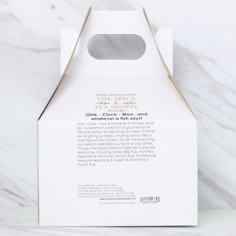 Spice & Seasoning Sets - Oink - Cluck - Moo...and whatever a fish says! - THE SPICE & TEA SHOPPE