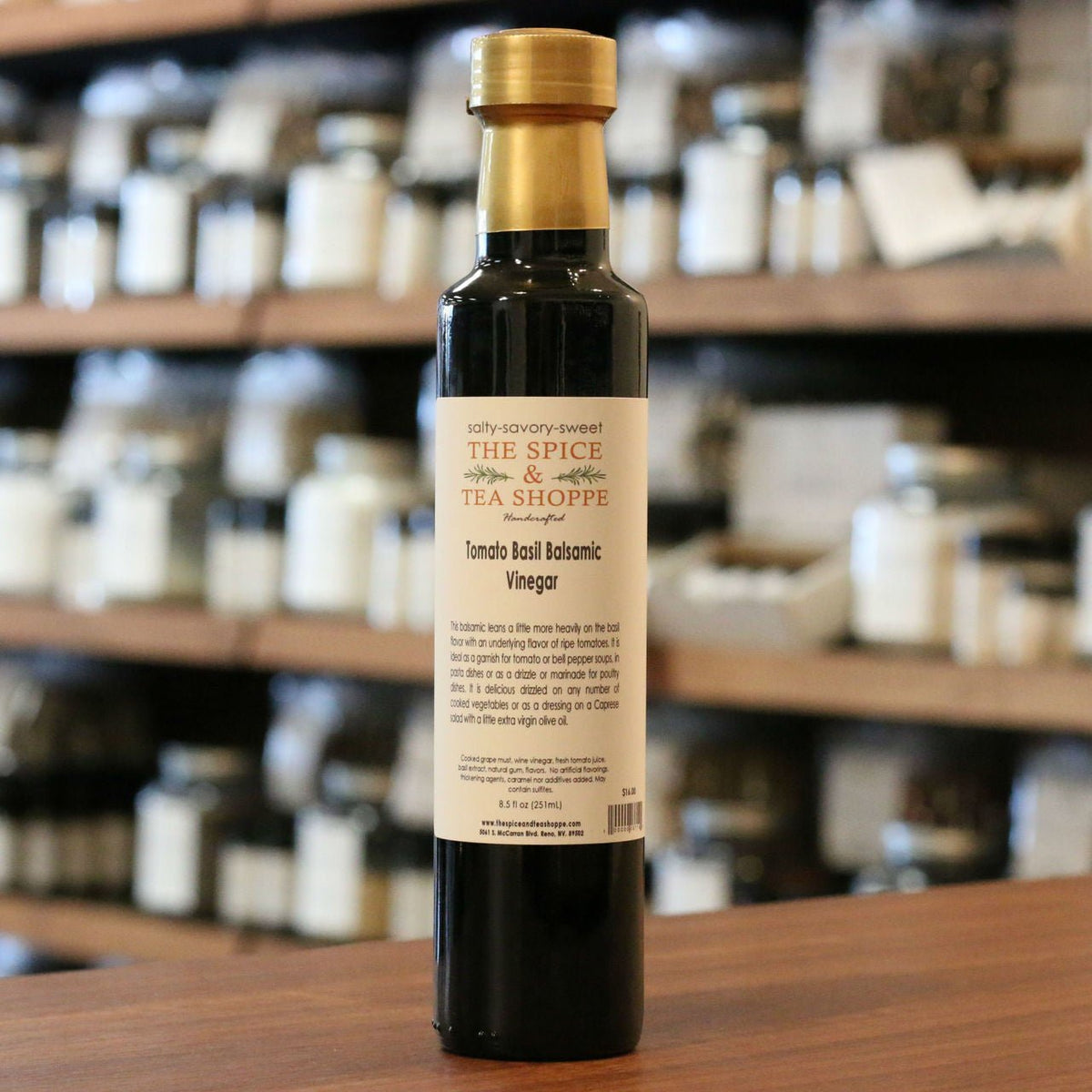 Gourmet Foods - Tomato Basil Balsamic Vinegar - THE SPICE & TEA SHOPPE