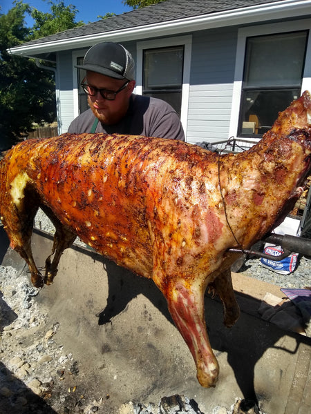 Roasted lamb, Basque style.